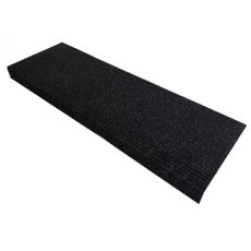 Vopi Nášľapy na schody Quick step antracit obdĺžnik, samolepiaci - 24x65 obdĺžnik (rozmer vrátane ohybu)