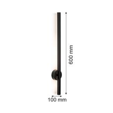 Argon 8052 - LED Nástenné svietidlo ASSE LED/6W/230V čierna