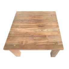 DEOKORK Teakový konferenčný stolík BOB 80 × 80 × 50 cm