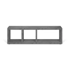 Sivý TV stolík v dekore betónu 150x45 cm Berlin – TemaHome