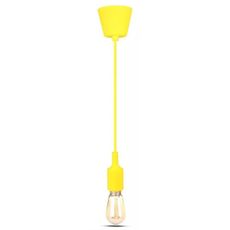 Luster na lanku 1xE27/60W/230V žltá