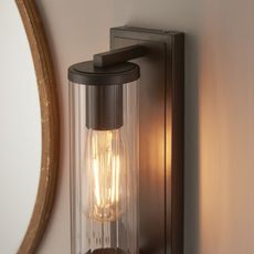 Endon 94077 - Kúpeľňové nástenné svietidlo TAYLOR 1xE27/10W/230V IP44 hnedá