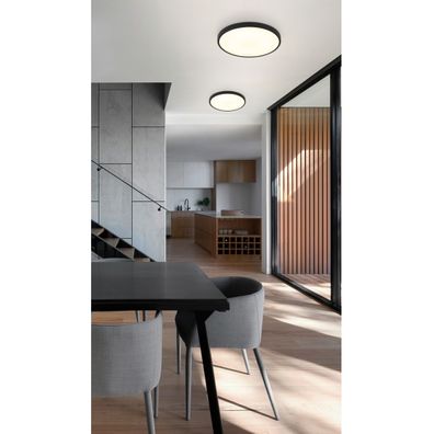 Globo 41566-15S - LED Stropné svietidlo NIELSEN LED/15W/230V pr. 23 cm čierna