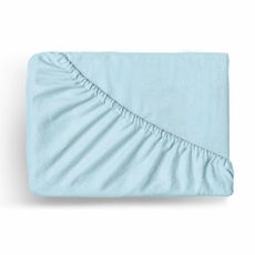 Kvalitex Flanelové napínacie prestieradlo svetlomodrá, 90 x 200 cm
