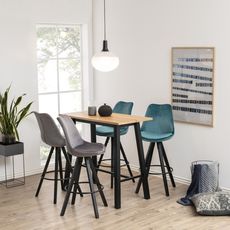 Barový stôl Nadida 117 cm dyhové dosky