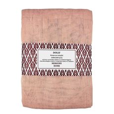 Záclona na stuhách Dolly polyester svetloružová 140x260 (x2) Merkury Home