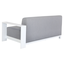Záhradný set, svetlosivá/biela, aluminium, UBUL