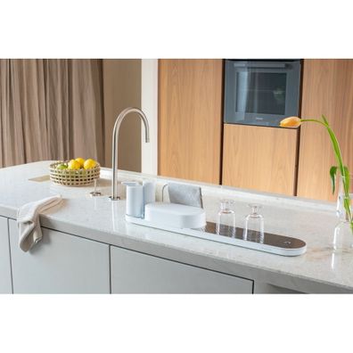 Biely plastový stojan na umývacie prostriedky SinkStyle – Brabantia