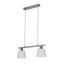Biele stropné svietidlo so skleneným tienidlom 40x11 cm Hybryda - Candellux Lighting