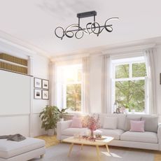 Leuchten Direkt 19032-18 - LED Stmievateľný luster na tyči CURLS 3xLED/25,8W/230V