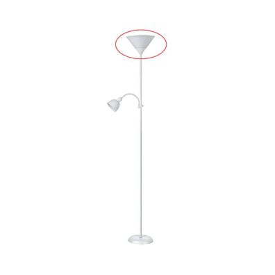 Rabalux 4061 - Náhradné tienidlo k stojacej lampe ACTION E27 veľké biela