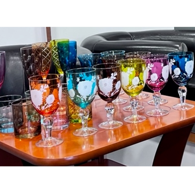 Poháre na vodu, set 6 ks, 390 ml, mix farieb, GAIRA TYP 4