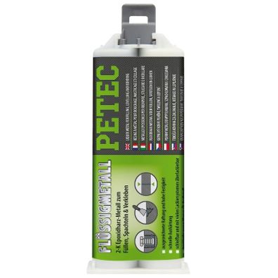 PETEC 97355 Dvojkomponentný lepiaci tmel ("tekutý kov") - Flüssigmetal 50 ml