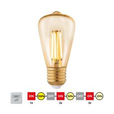 LED Stmievateľná žiarovka VINTAGE ST48 E27/3W/230V 2200K - Eglo 12521