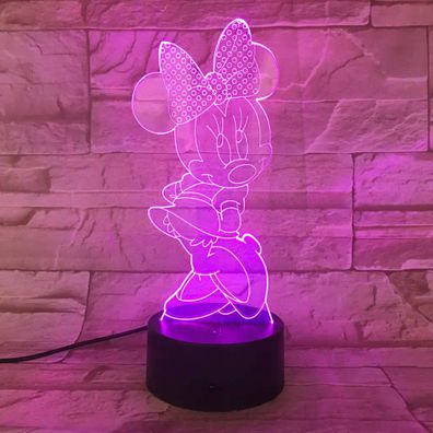 3Dmix 3DL-DFS025 – 3D LED nočná lampa - Minnie Mouse (Aroma)