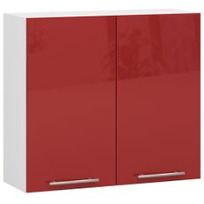 Ak furniture Závěsná kuchyňská skříňka Olivie W 80 cm bílo-červená