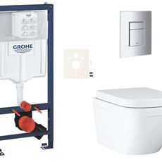 Závesný wc set do ľahkých stien / predstenová montáž Grohe Euro Ceramic SIKOGRSEUSCP00