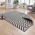 NORTHRUGS - Hanse Home koberce Kusový koberec Twin Supreme 103433 Palma black creme – na von aj na doma - 200x290 cm