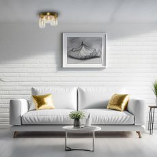 LED Stropné svietidlo VASO LED/12W/230V pr. 42 cm zlatá/dymová