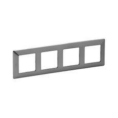 Legrand 754154 - Rámik pre spínače VALENA LIFE 4P nerez