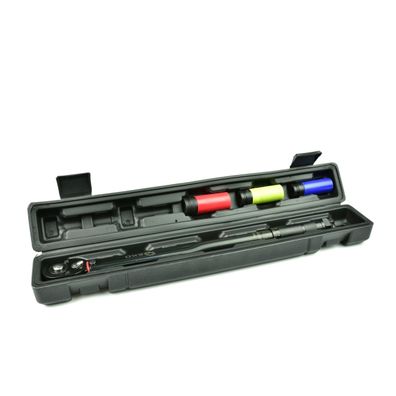Momentový kľúč 1/2" 28-210nm + alu zásuvky 3el.  Black HD (10)