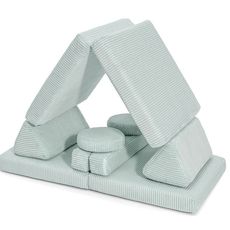 SHAPPY Skladacia penová pohovka SOFA MINI z menčestra Zvoľte farbu: Svetlo zelená