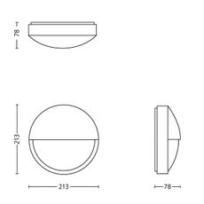 Philips 16455/93/16 - LED vonkajšie nástenné svietidlo CAPRICORN LED/6W IP44
