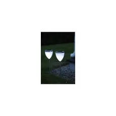 Súprava 2 záhradných LED svetiel Star Trading Garden, výška 34 cm