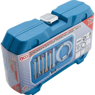 Súprava kľúčov na brzdové odvzdušňovacie skrutky | 7 - 8 - 9 - 10 - 11 - 12 mm | 7dielna, BGS 66516