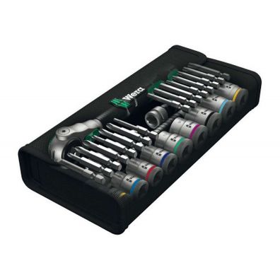 Wera 004049 Sada račňových kľúčov 3/8" 8100 SB 9 Zyklop Speed, palcové (sada 29 dielov)