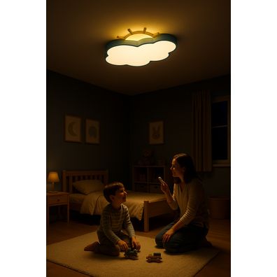 IKO LED stropná lampa s diaľkovým ovládačom – Modrý oblak
