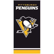 Hokejová bavlnená osuška NHL Pittsburgh Penguins - motív Black - II. akosť - 100% bavlna - 70 x 140 cm