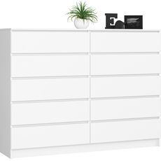 Ak furniture Komoda Rollo K 160,4 cm biela matná