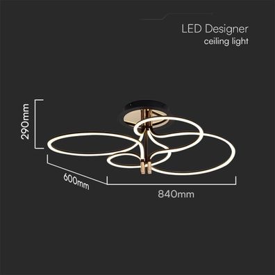 LED Prisadený luster LED/36W/230V 3000K