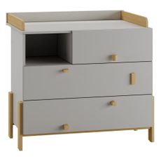 Svetlosivý prebaľovací pult Cube - Pinio