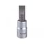 Hlavice zástrčná skrutkovač plochý, 1/4", 7mm, L 37mm, CrV/S2