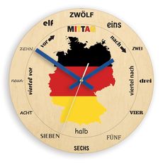 ModernClock Nástenné hodiny Germany hnedé