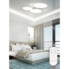 Top Light - LED Stmievateľný prisadený luster LED/50W/230V biela + diaľkové ovládanie