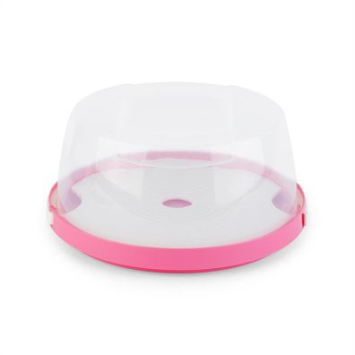 Klarstein Pinkkäppchen, ružový, kryt na tortu, box na koláč, Ø26 cm