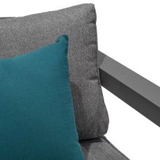 DEOKORK Hliníkové kreslo VANCOUVER (sivá)