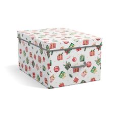 Kartónový úložný box s vekom/dekoratívny 37x50x15 cm Engla Christmas Storage – Bigso