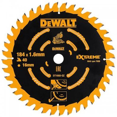 Pilový kotúč 184x16mm 40z ABT 7° DeWALT DT1668