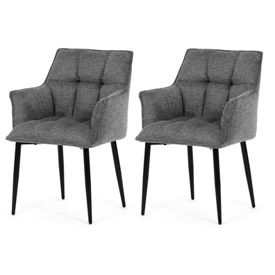 Sada jedálenských stoličiek DCH-J2139 GREY2, 2 ks