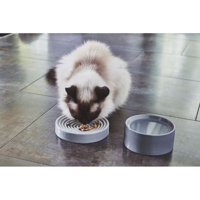 Porcelánová miska pre mačku ø 14 cm Fresco Concrete S – MiaCara