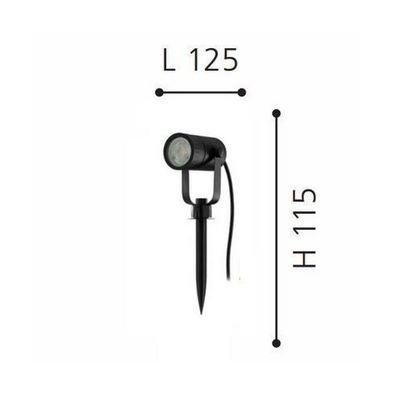Eglo 31374 - LED RGBW Stmievateľná vonkajšia lampa NEMA-Z 1xGU10/5W/230V IP65
