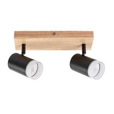 Rabalux 73122 - Stropné bodové svietidlo TORAS 2xGU10/5W/230V dub