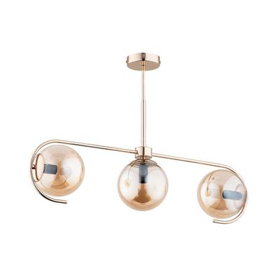 Luster na tyči ASTANA 3xE14/10W/230V zlatá