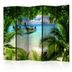 Paraván Tropical Paradise Dekorhome 135x172 cm (3-dielny)