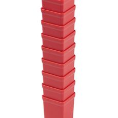 Prosperplast Sada 10 plastových boxů na nářadí TIGER BOX 5x5x9,7 cm červená