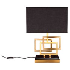 Estila Dizajnová stolná lampa Tulsa zlatá